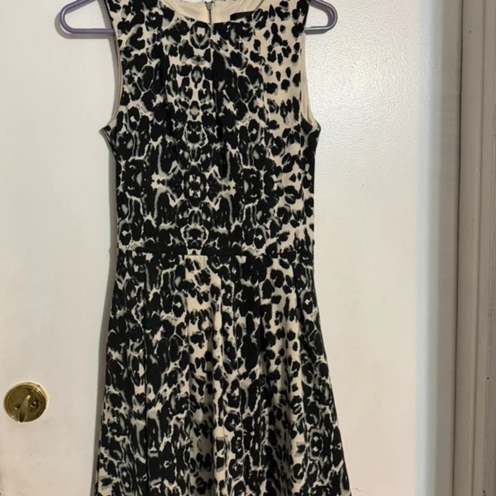 Wilson Black and Cream Animal Print Dress
